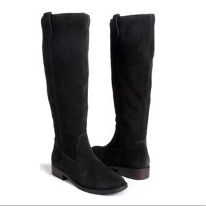 Market and Spruce Black Suede Boots